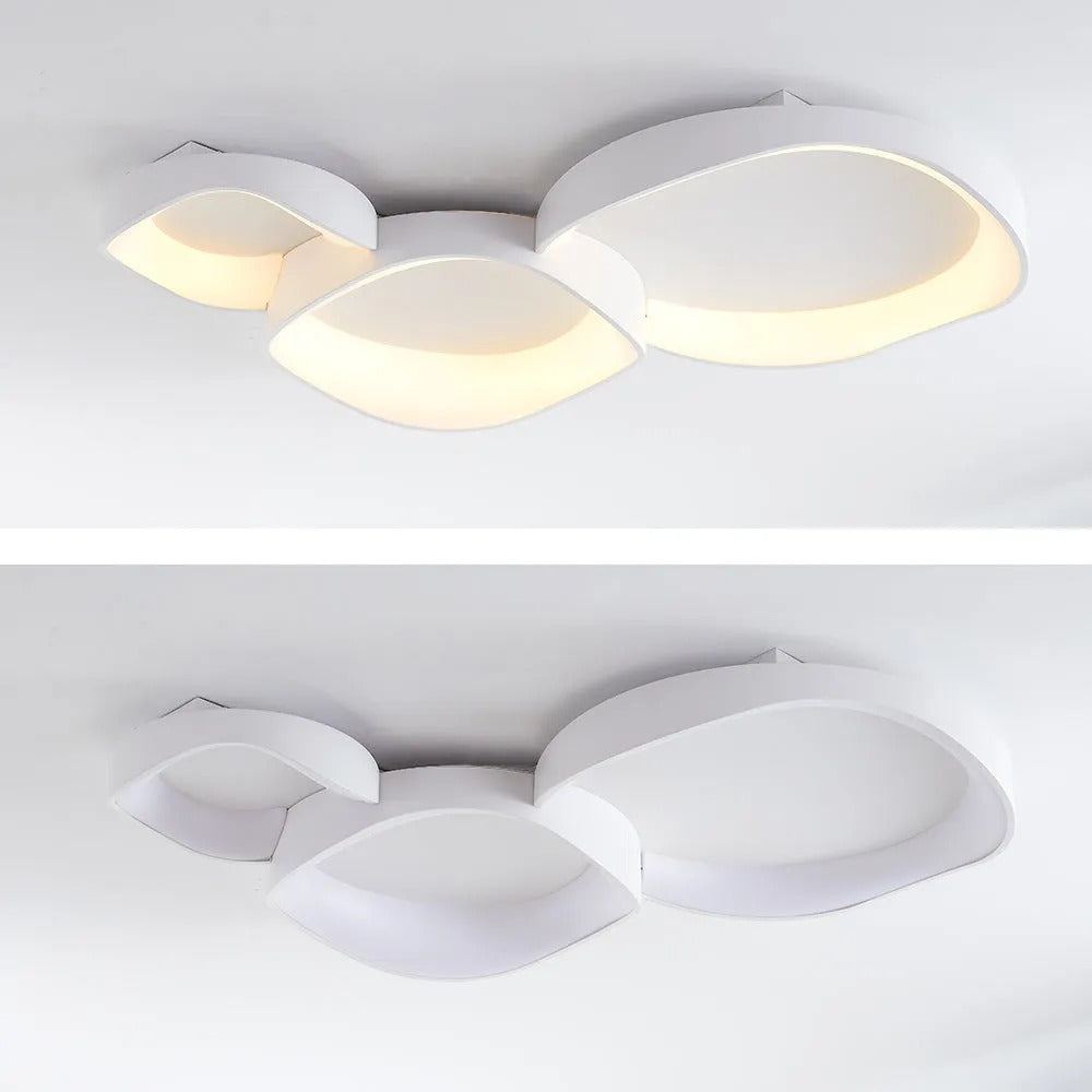 Arisha Modern Wave Flush Mount Ceiling Light Living Room - Neutral Decor