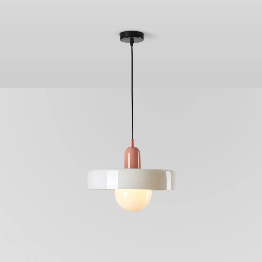 Valentina Vintage LED Glass Pendant Light, Multicolor - Neutral Decor