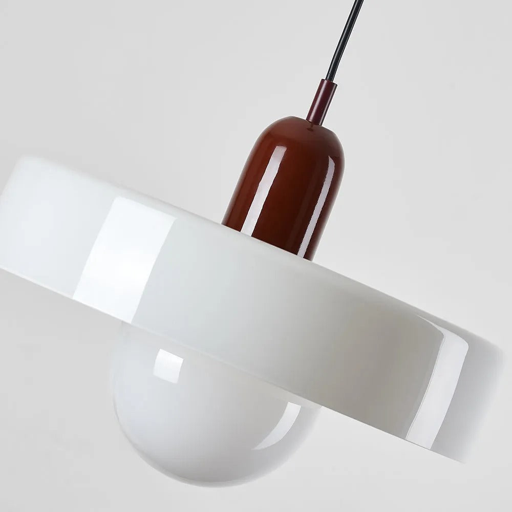 Valentina Vintage LED Glass Pendant Light, Multicolor - Neutral Decor