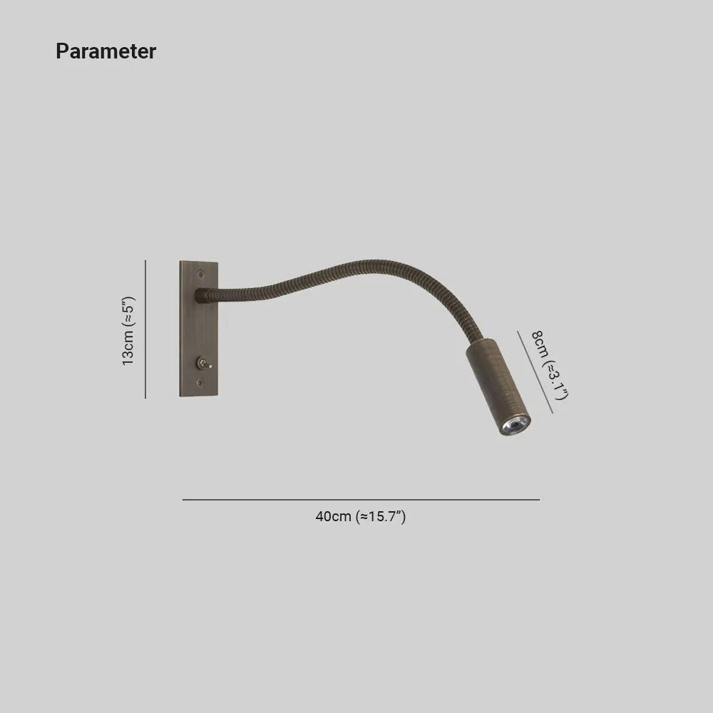 Ray Minimalist Reading Adjustable Spotlight Wall Lamp - Neutral Decor