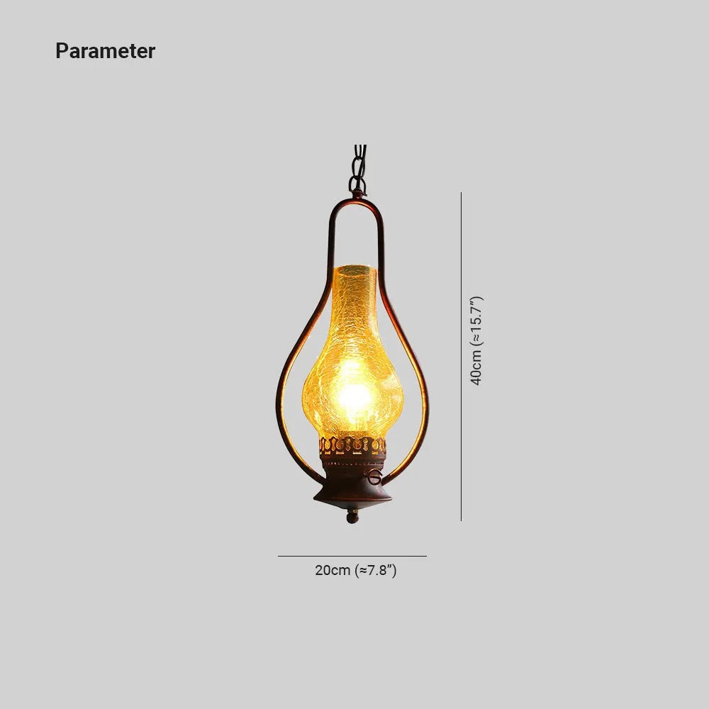 EpochRustic Vintage Kerosene LED Pendant Light - Neutral Decor