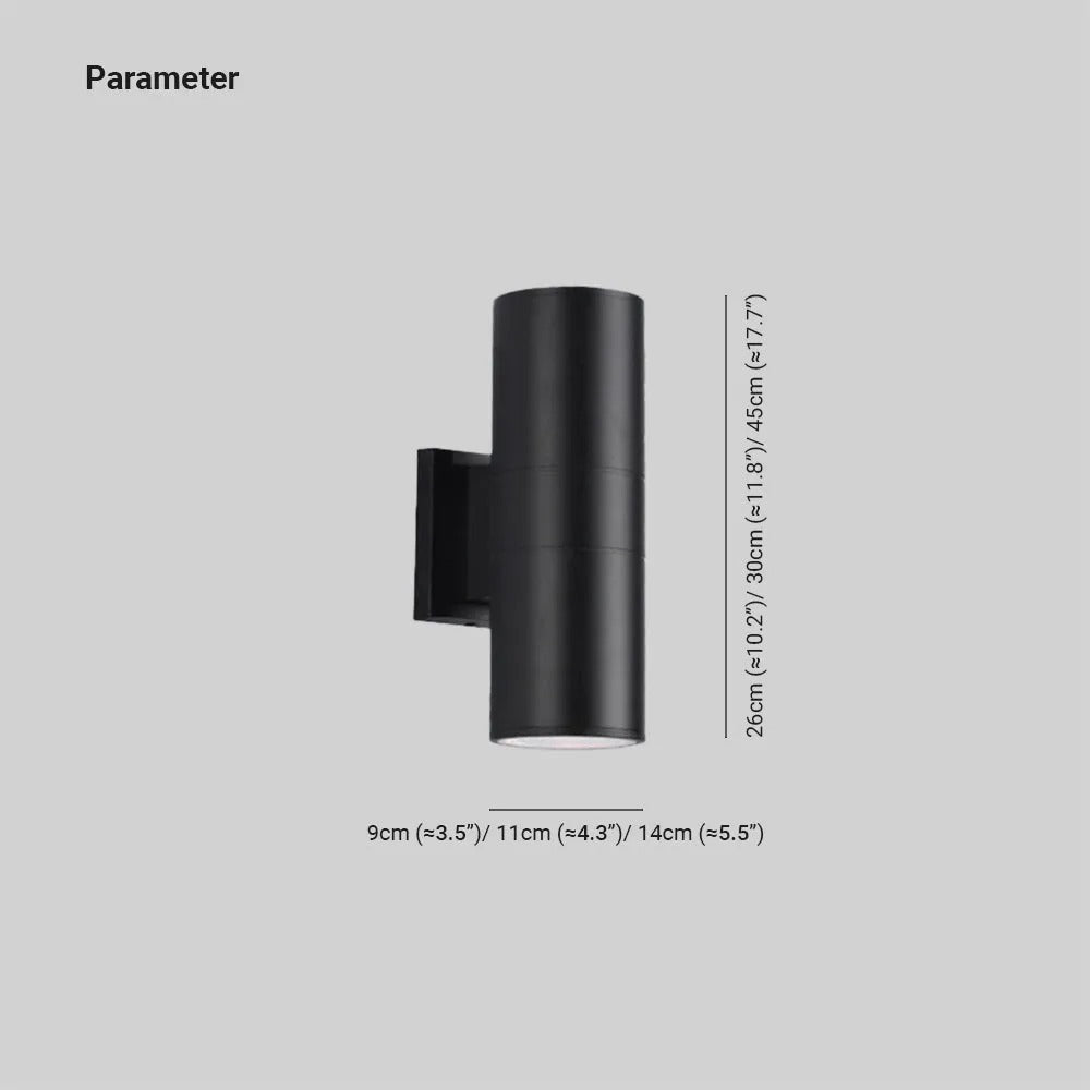 Ray Minimalist Double-headed LED Outdoor Wall Lamp Glass Garden Corridor - Neutral Decor
