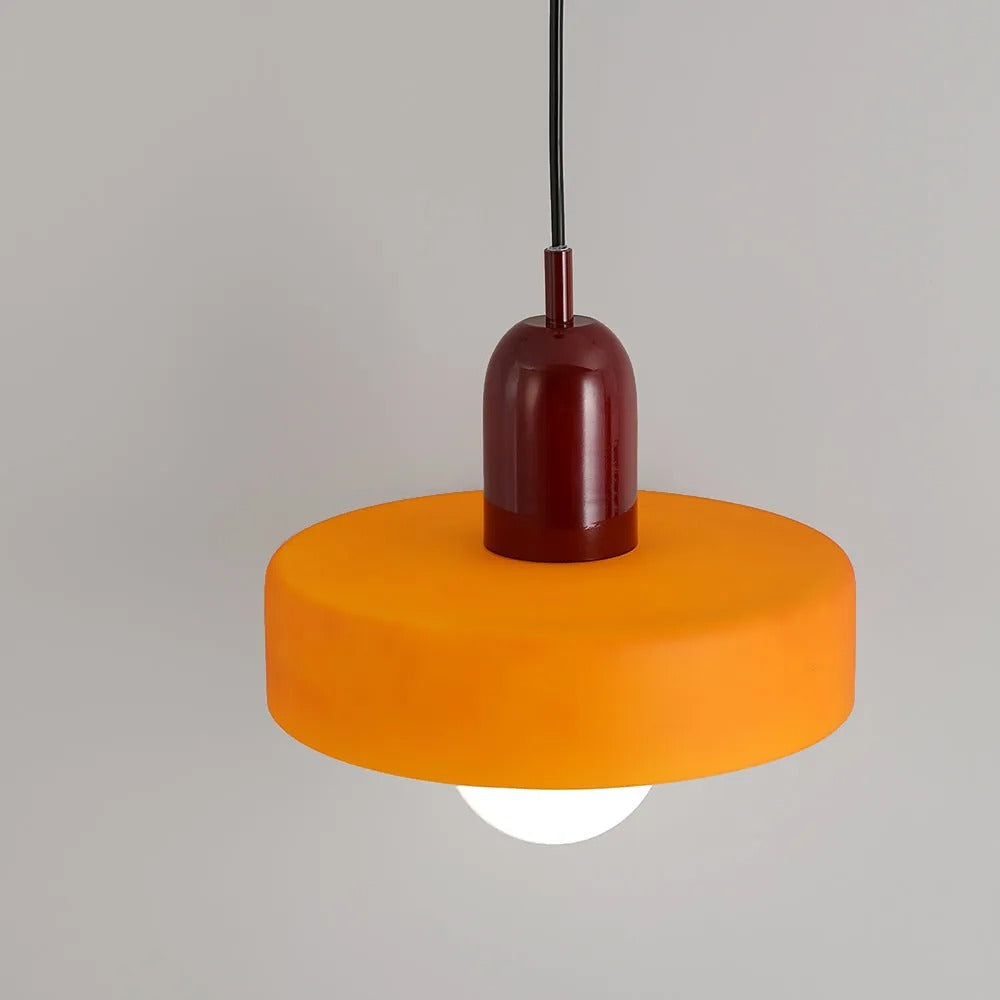 Valentina Vintage LED Glass Pendant Light, Multicolor - Neutral Decor