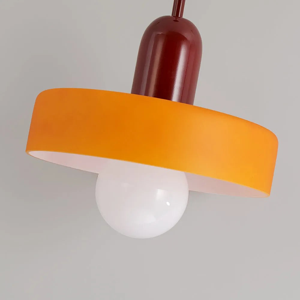 Valentina Vintage LED Glass Pendant Light, Multicolor - Neutral Decor