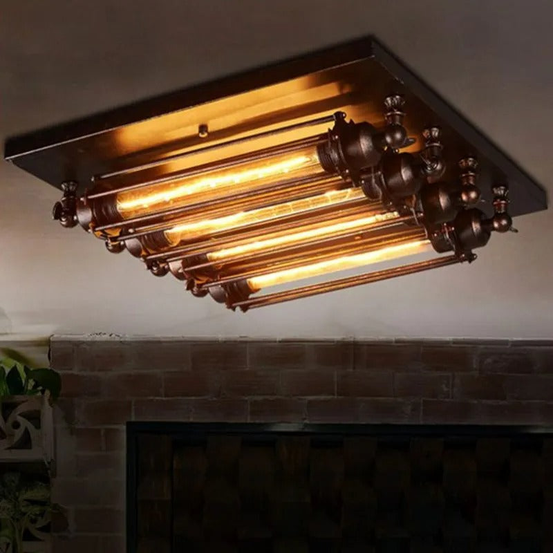 EpochVintage Tubed Flush Mount Ceiling Light Living Room - Neutral Decor