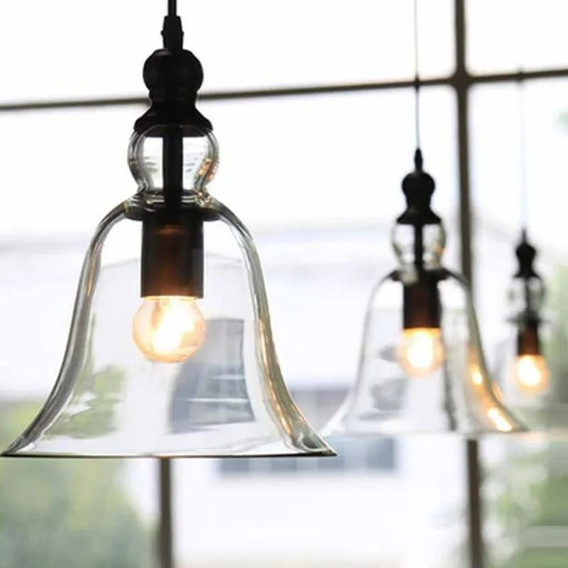 Arisha Vintage Industrial Bell Pendant Light - Neutral Decor
