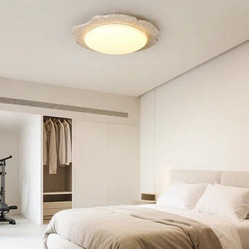 Nimbe Halo Travertine Ceiling Light