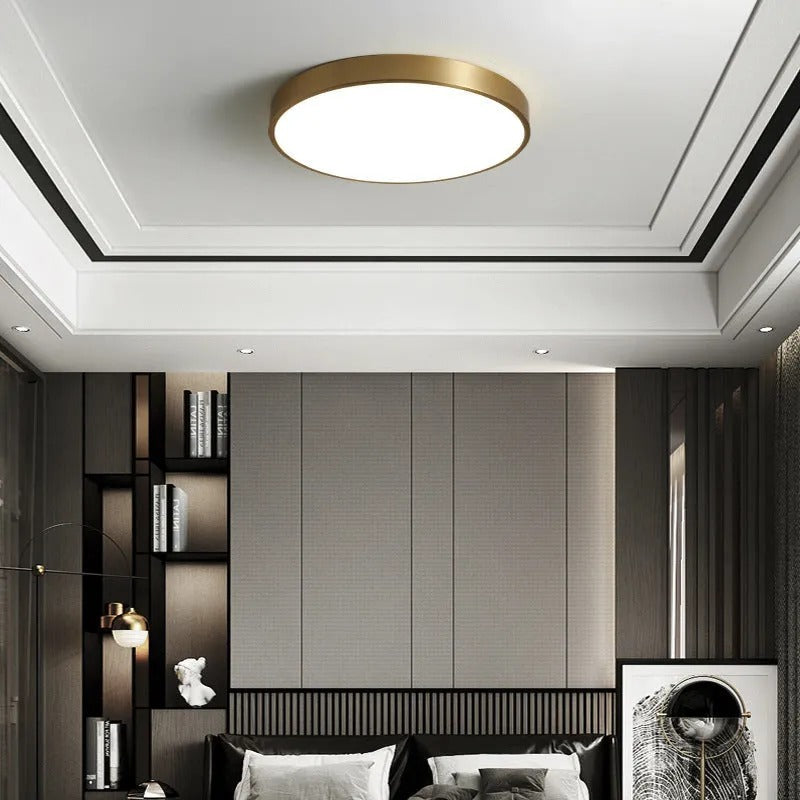Arisha Nordic LED Round Flush Mount Ceiling Light &Acrylic - Neutral Decor
