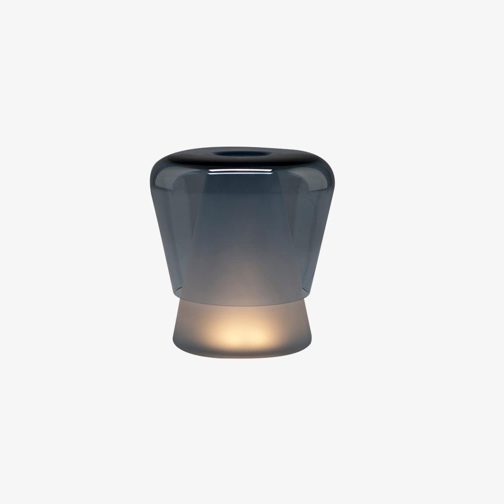 Aurnoril Smoky Glass Table Lamp