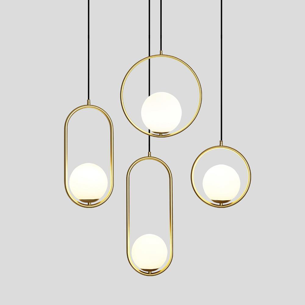Caselora Modern Brass Pendant Light