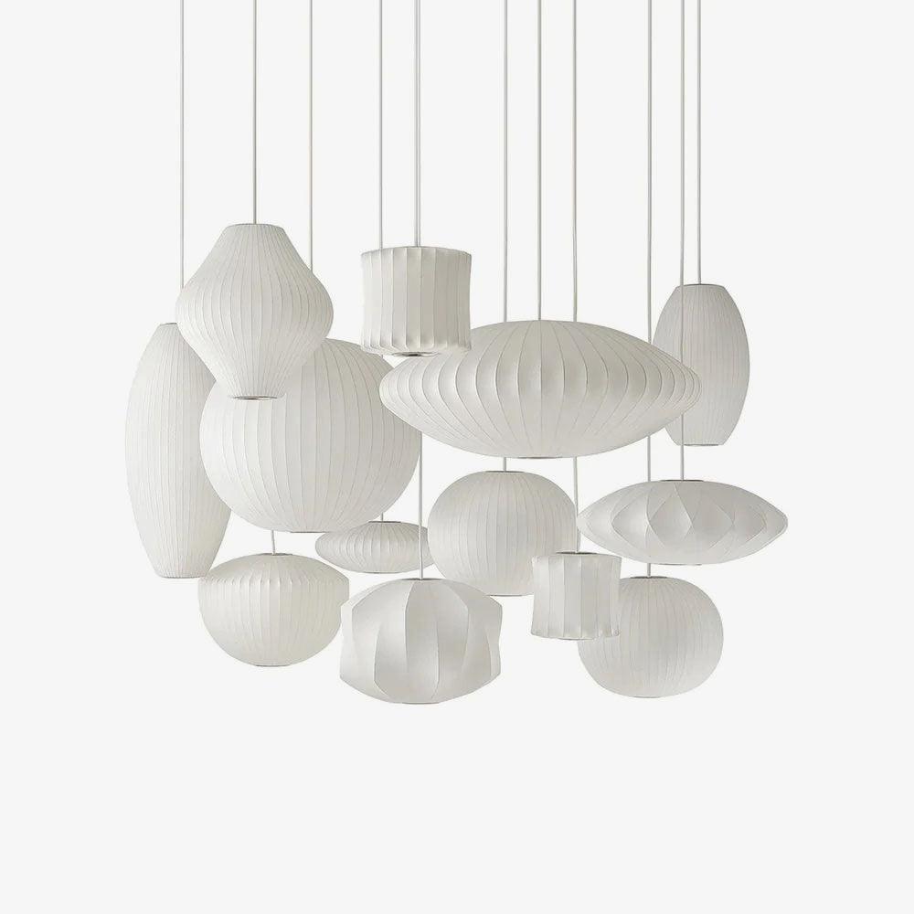 Nebula Bubble Mulberry Silk Pendant Lamp