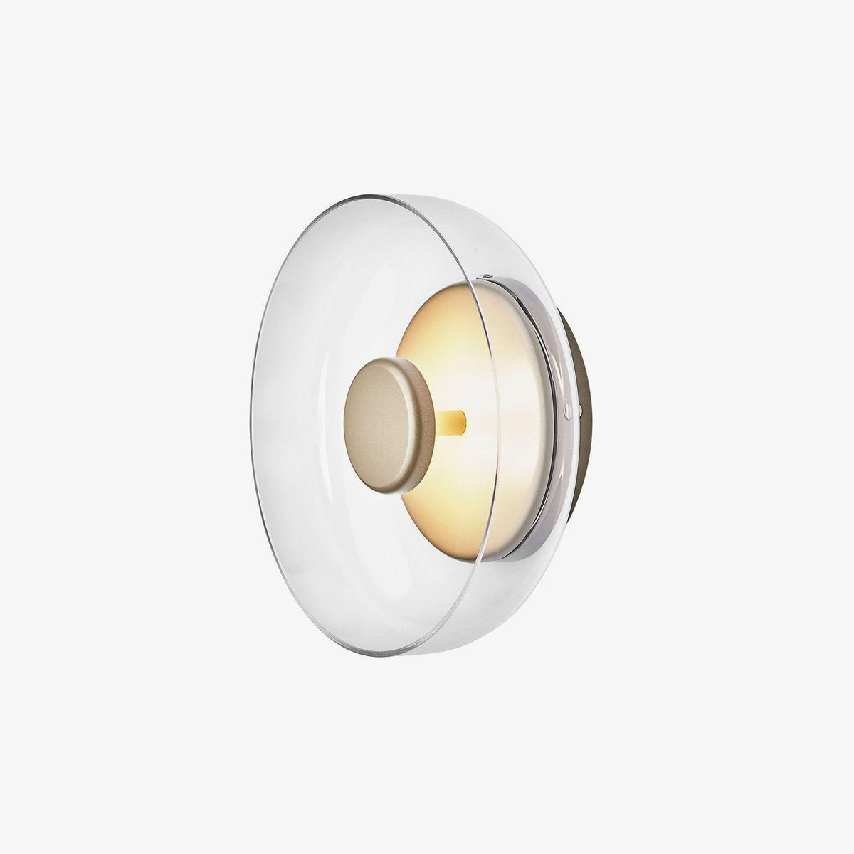 Aether Brass Glass Wall Light