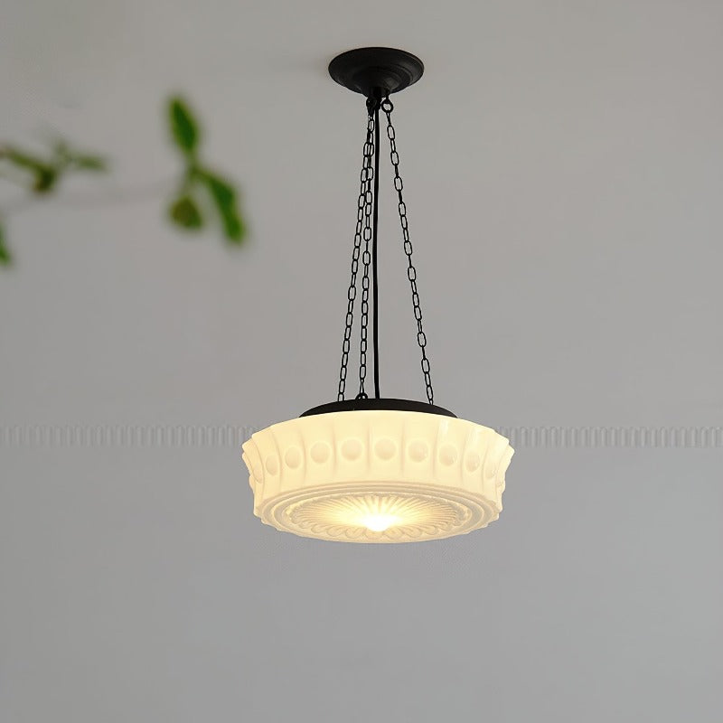 Valentina Vintage French Country Dome Pendant Light Living Room - Neutral Decor