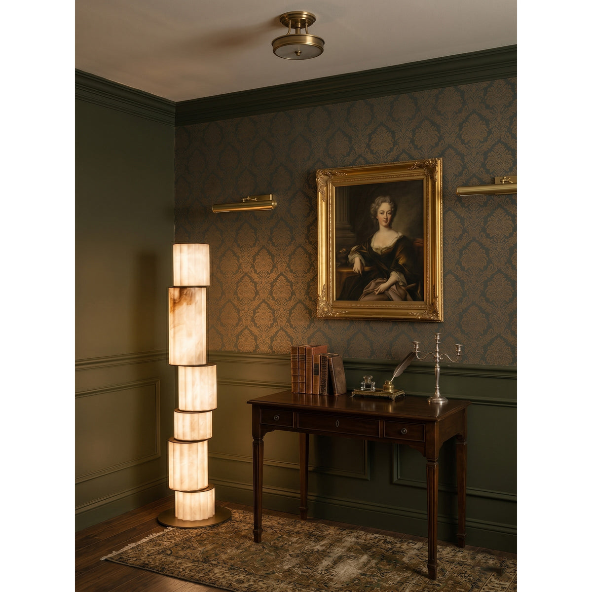 Durell Alabaster Floor Lamp