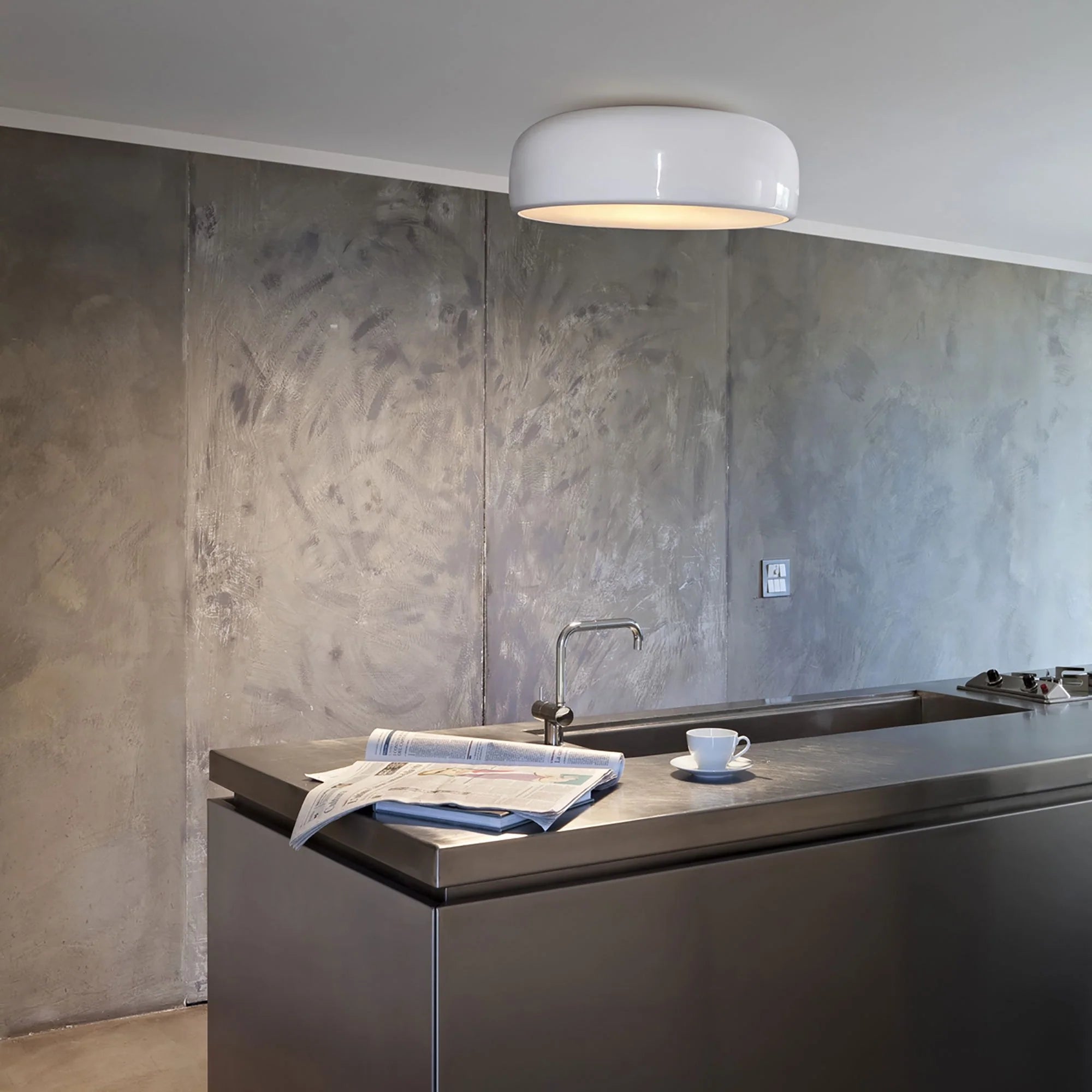 Valentina Vintage LED Ceiling Light Study Bedroom Kitchen - Neutral Decor