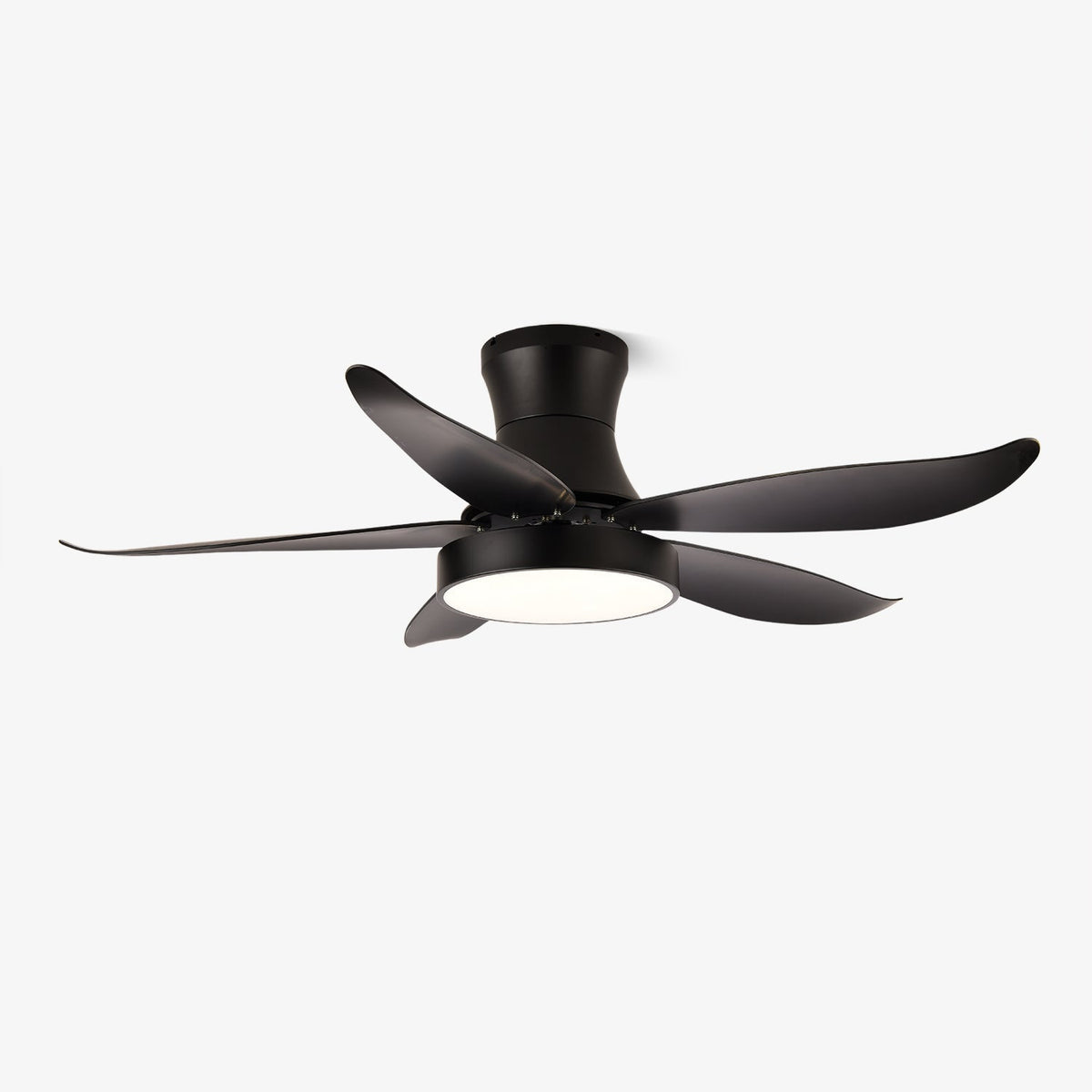 Jada Modern Black Ceiling Fan Light