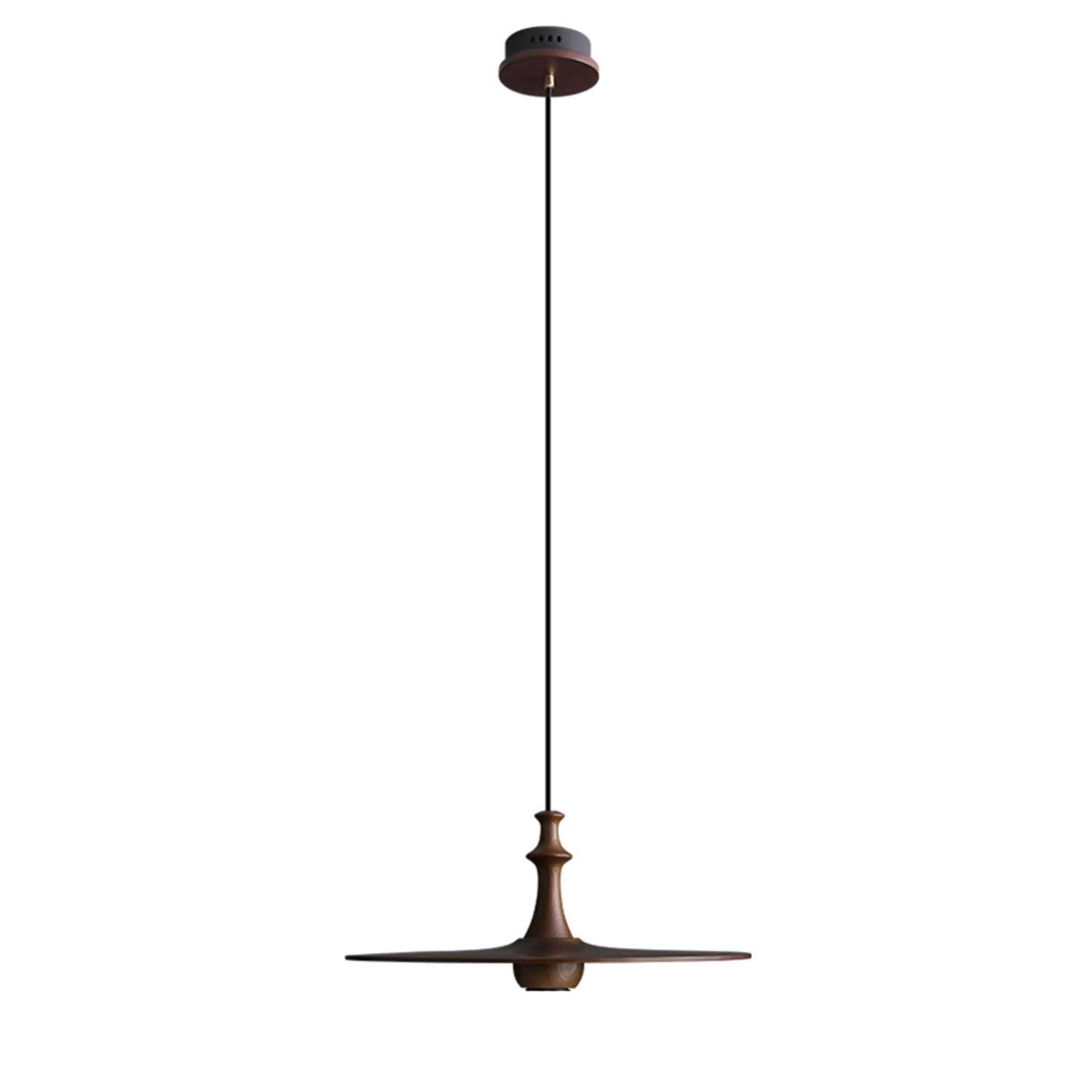 Spindle Wooden Spin Pendant Light