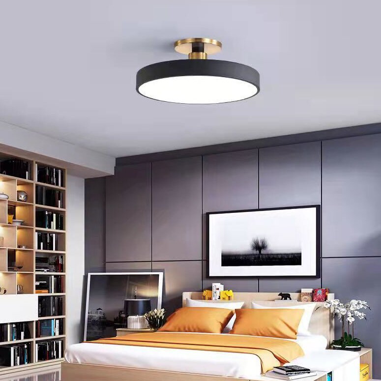 Aria Nordic Minimalist Round Flush Mount Ceiling Light - Neutral Decor