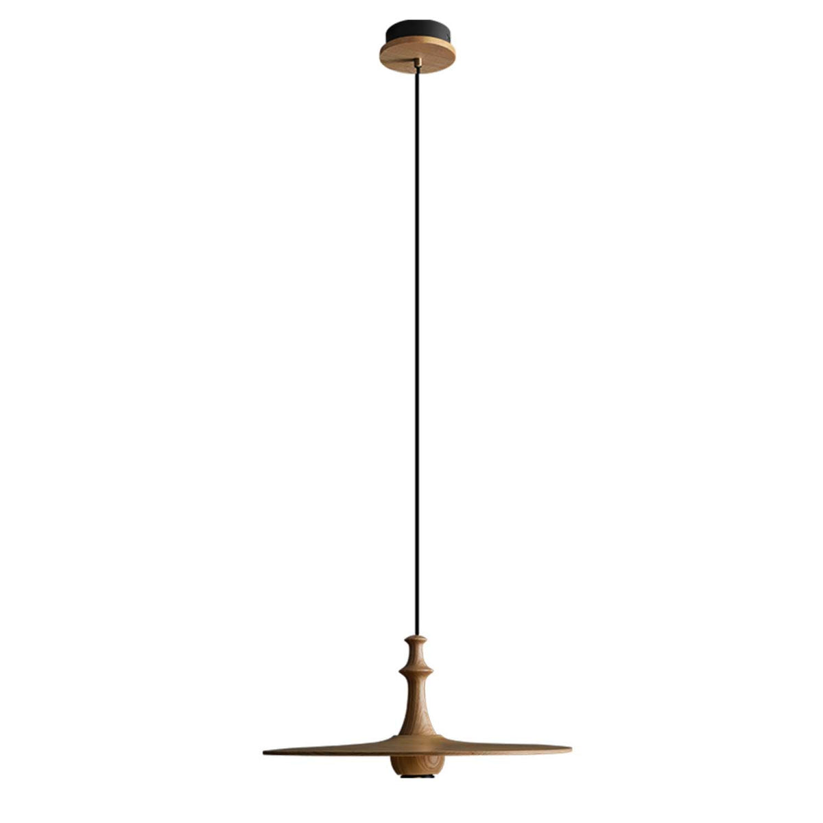 Spindle Wooden Spin Pendant Light