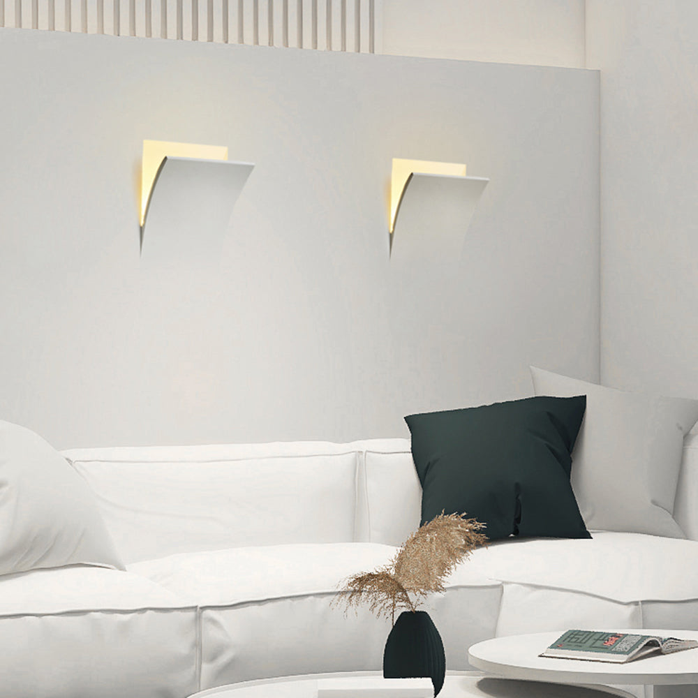 Aria Modern Recessed Plaster LED Wall Lamp - Neutral Decor