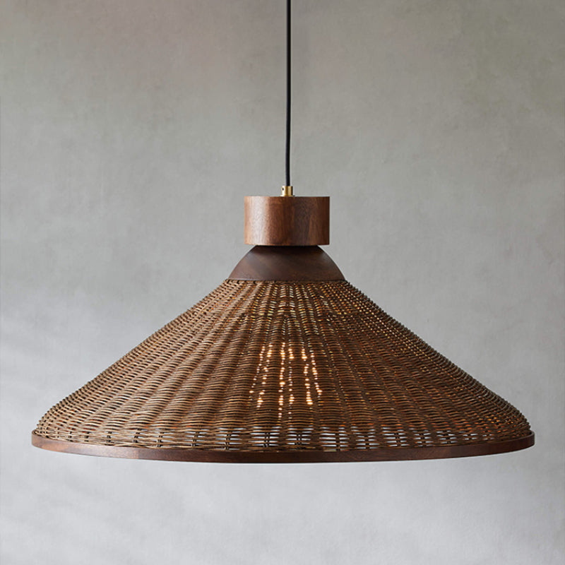 Silva Retro Design LED Pendant / Ceiling Light Rattan Living Room/Restaurant/Hotel - Neutral Decor