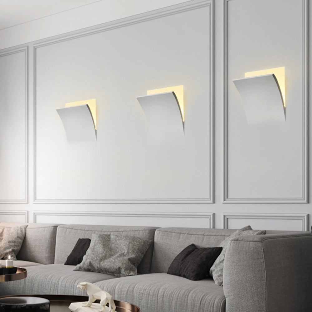 Aria Modern Recessed Plaster LED Wall Lamp - Neutral Decor