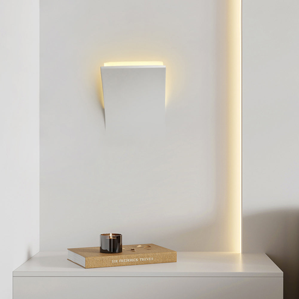 Aria Modern Recessed Plaster LED Wall Lamp - Neutral Decor