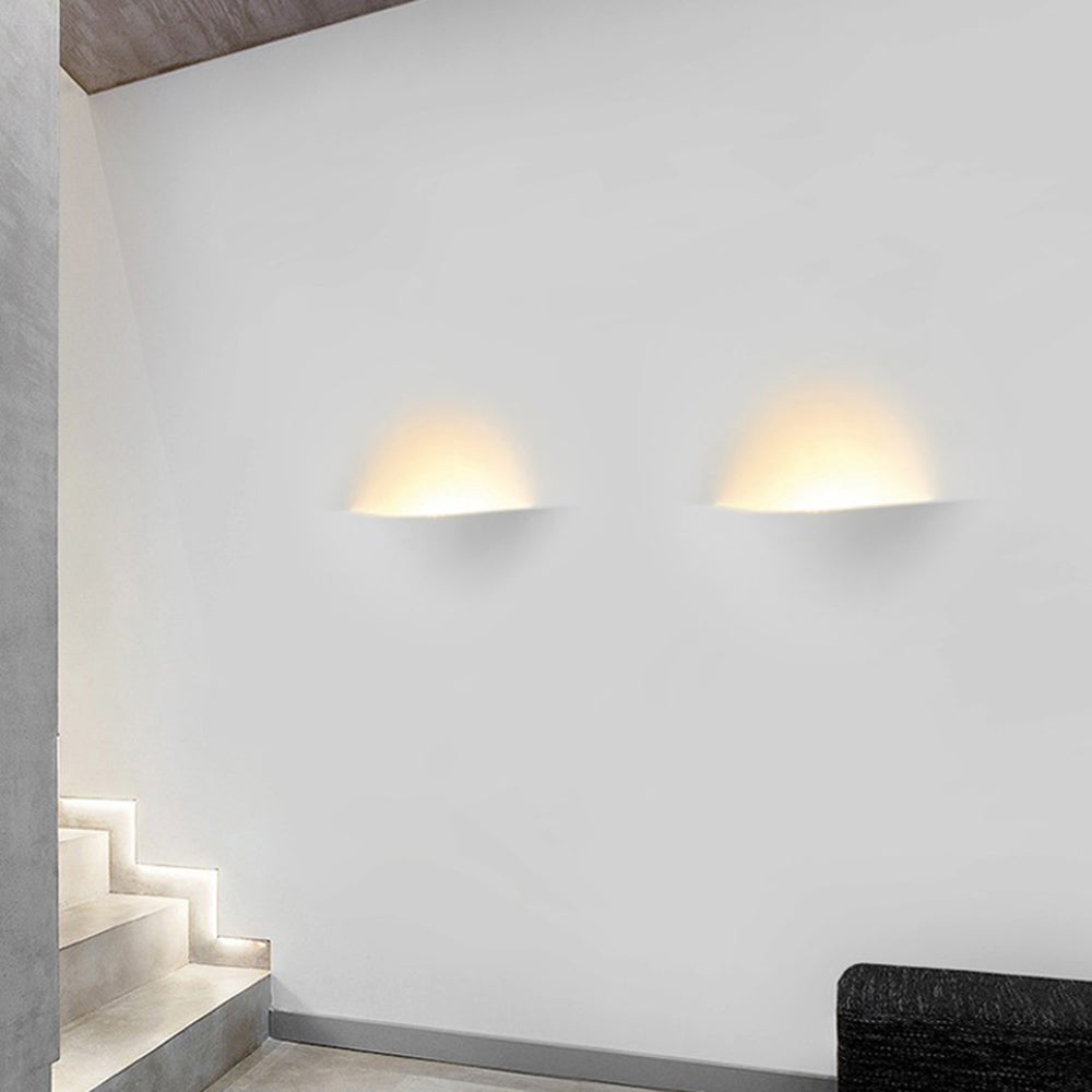 Aria Modern Recessed Plaster LED Wall Lamp - Neutral Decor