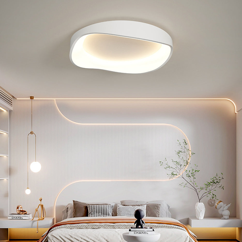 Arisha Modern Wave Flush Mount Ceiling Light Living Room - Neutral Decor