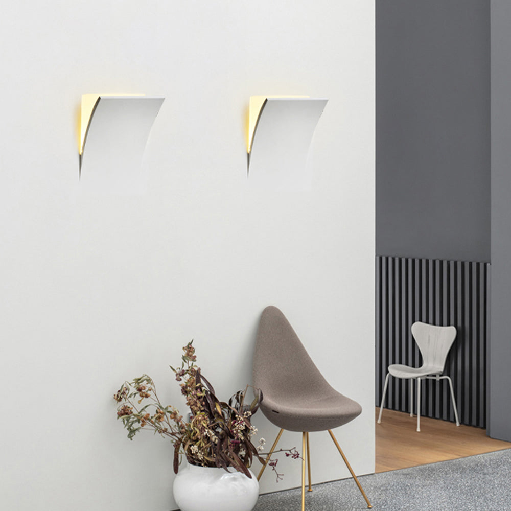 Aria Modern Recessed Plaster LED Wall Lamp - Neutral Decor
