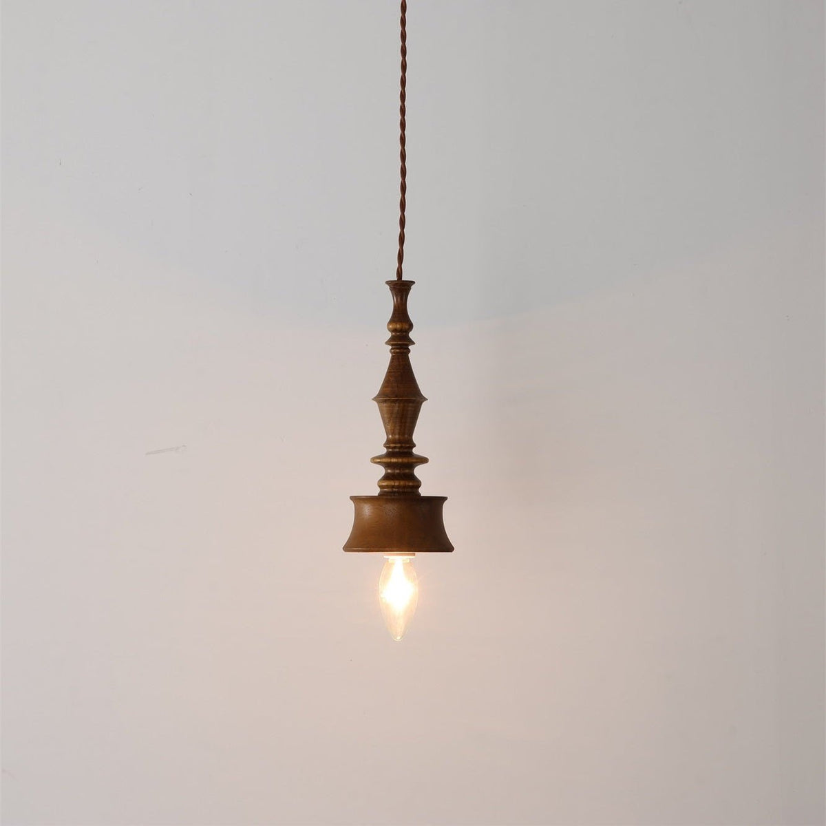 Tessira Wood Industrial Pendant Lamp