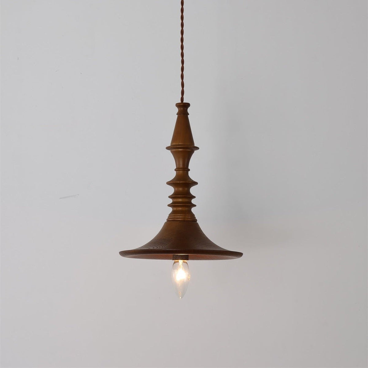 Tessira Wood Industrial Pendant Lamp