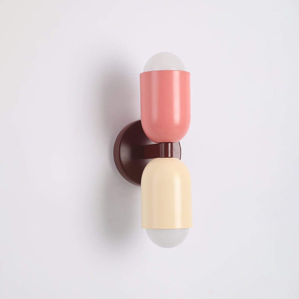 Valentina Modern Art Decoration Double-Headed Colorful Wall Lamp - Neutral Decor