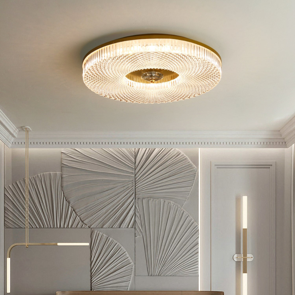 Kristy Modern Round LED Flush Mount Ceiling Light Bedroom - Neutral Decor