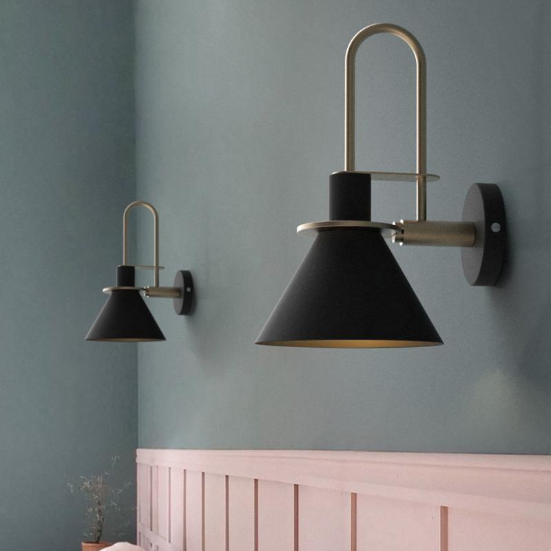 Solerine Wall Lamp Black Gold Minimalist