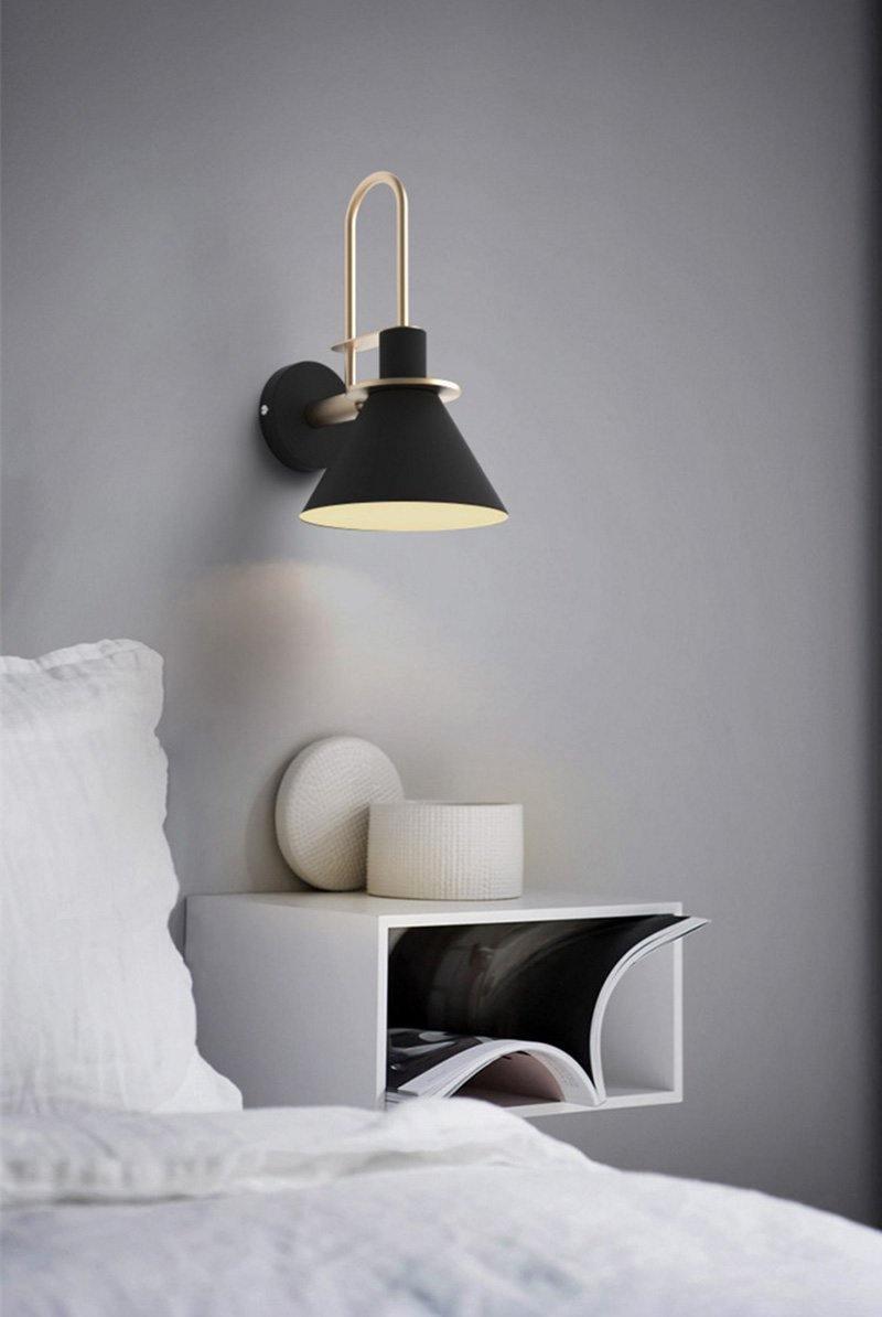 Solerine Wall Lamp Black Gold Minimalist