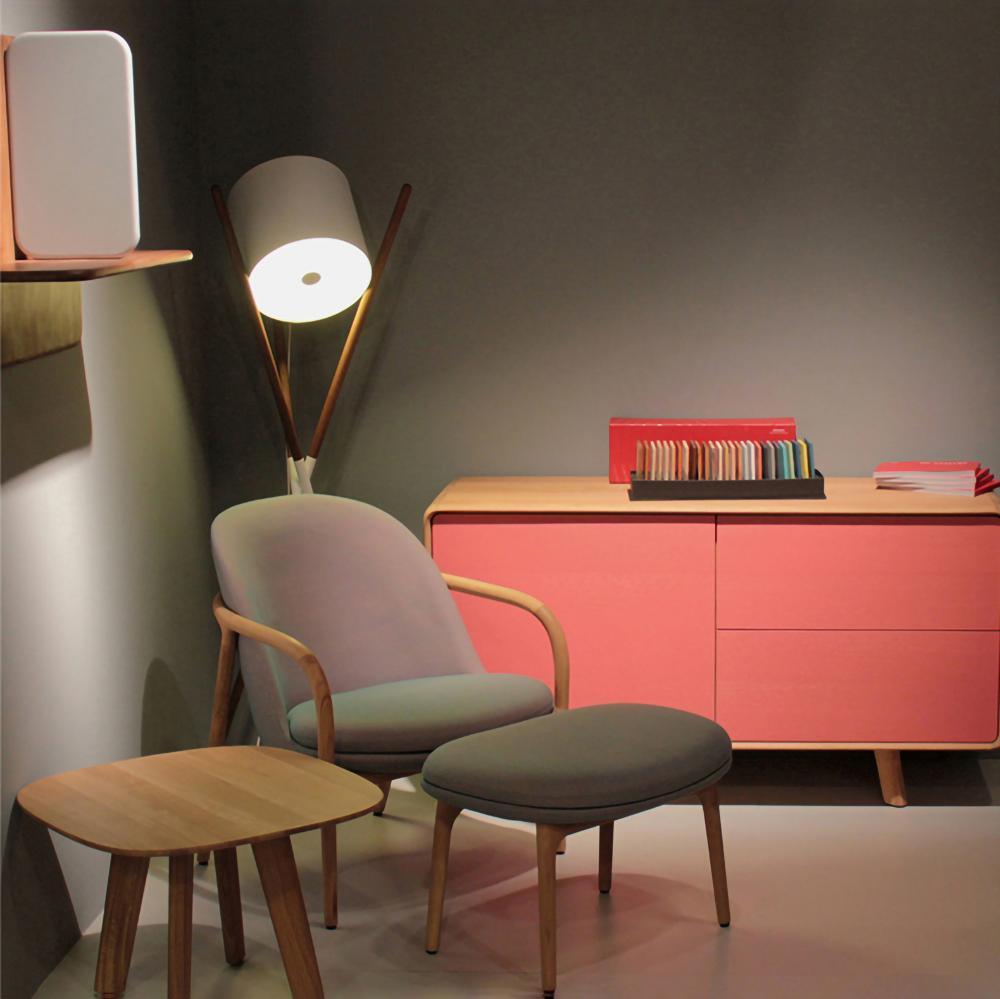 Syloena Contemporary Wood Floor Lamp