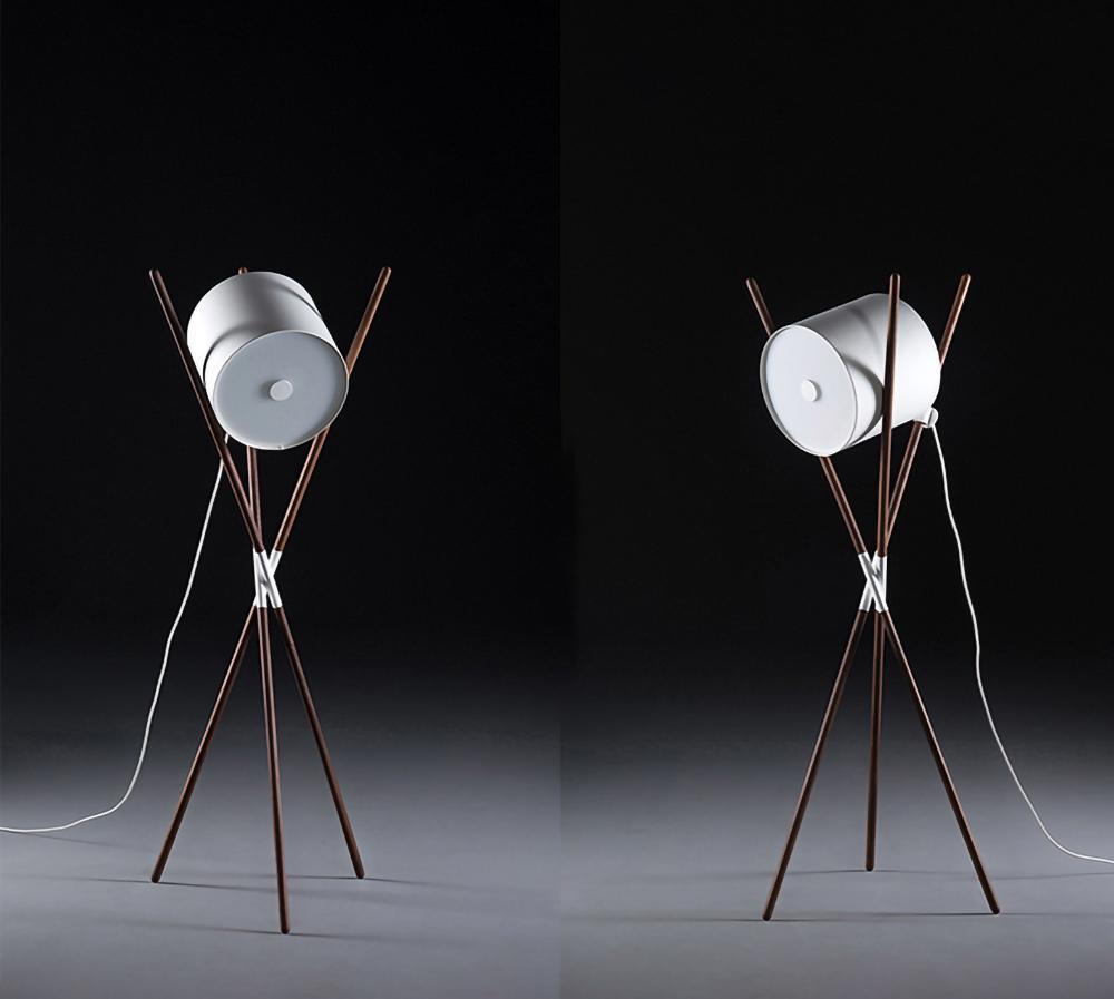 Syloena Contemporary Wood Floor Lamp