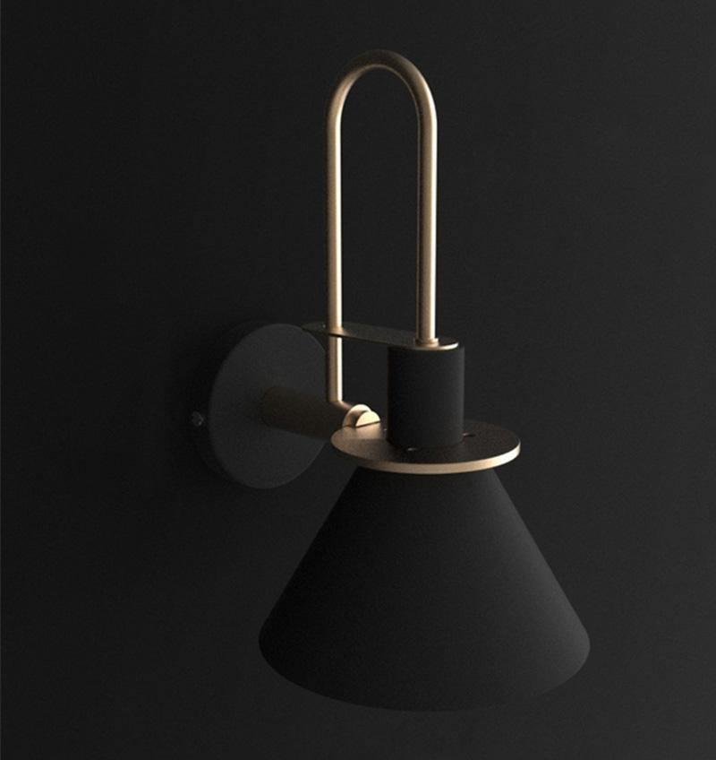 Solerine Wall Lamp Black Gold Minimalist