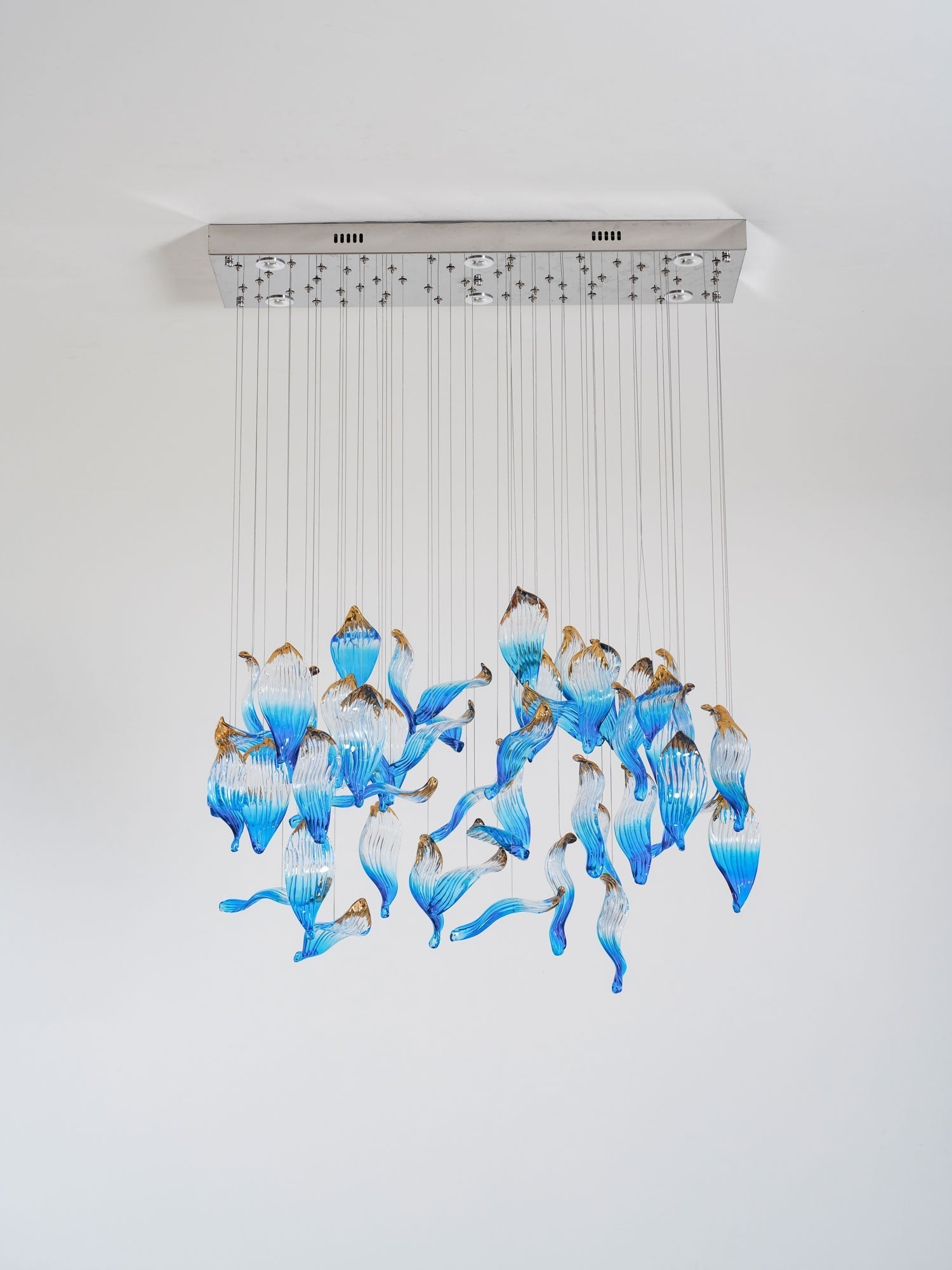 Asteria Wave Blown  Glass Customize Chandelier