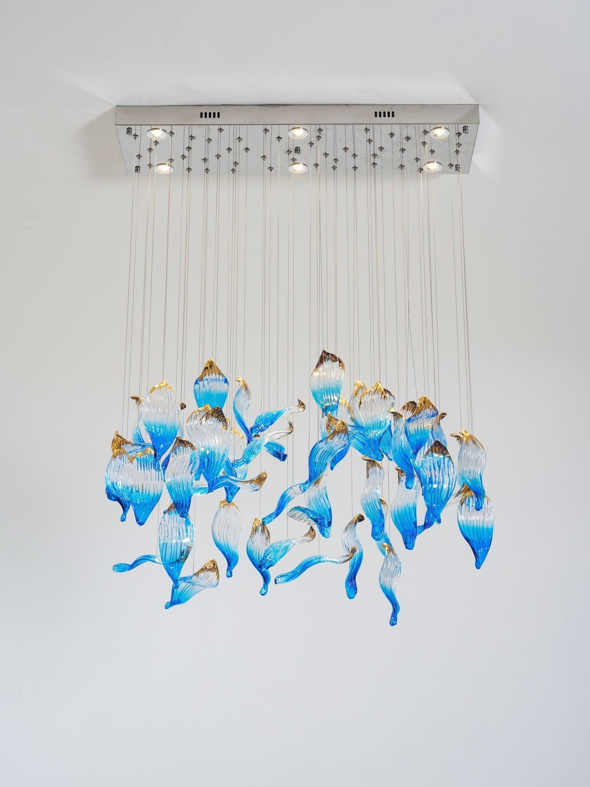 Asteria Wave Blown  Glass Customize Chandelier