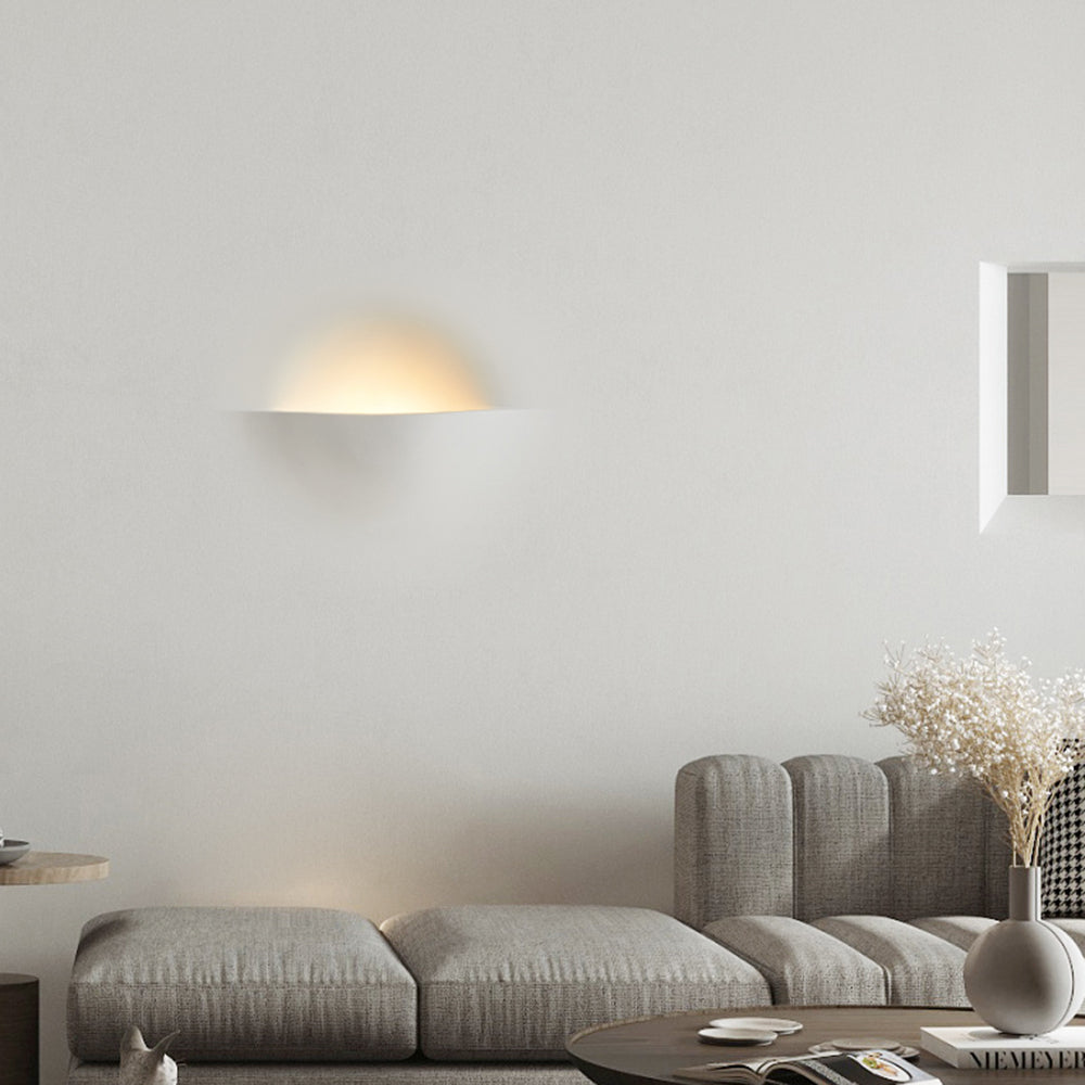 Aria Modern Recessed Plaster LED Wall Lamp - Neutral Decor