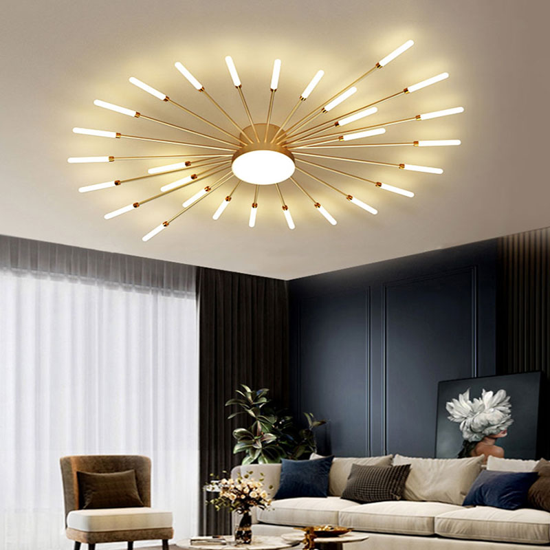 Arisha Modern Home Decoration Fireworks LED Ceiling Light - Neutral Decor