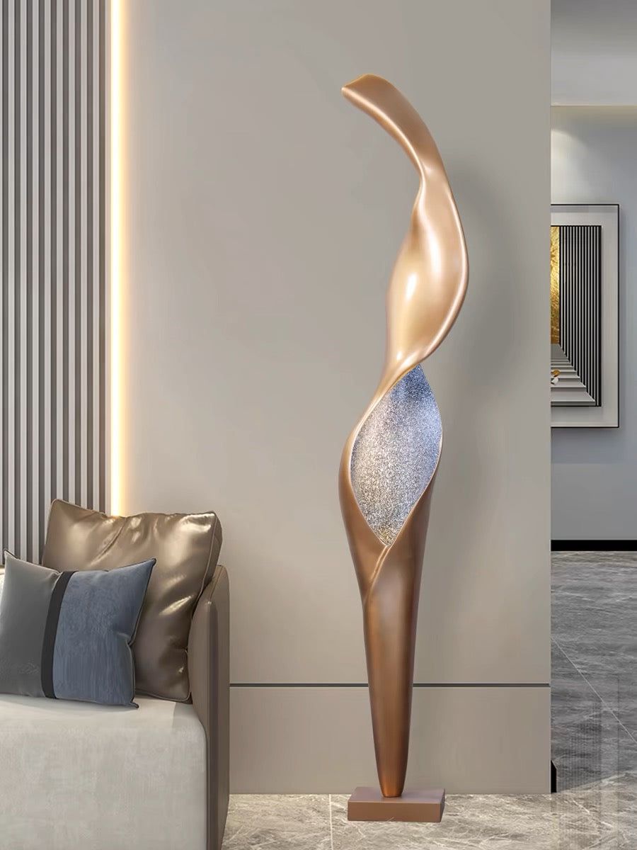 Orelinelle Sculptural Fiberglass Floor Lamp