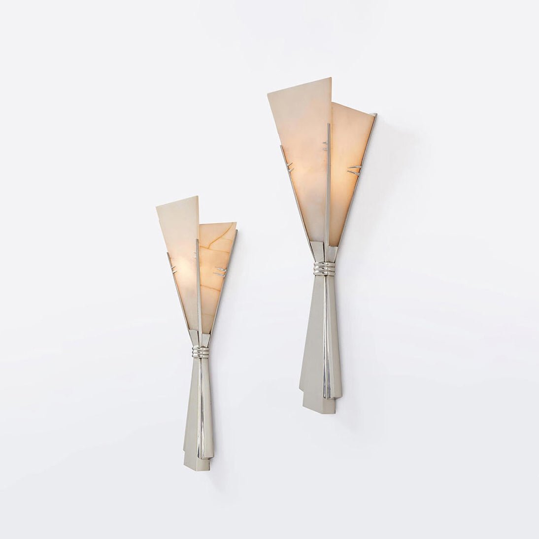 Aura Alabaster Fan Wall Sconce