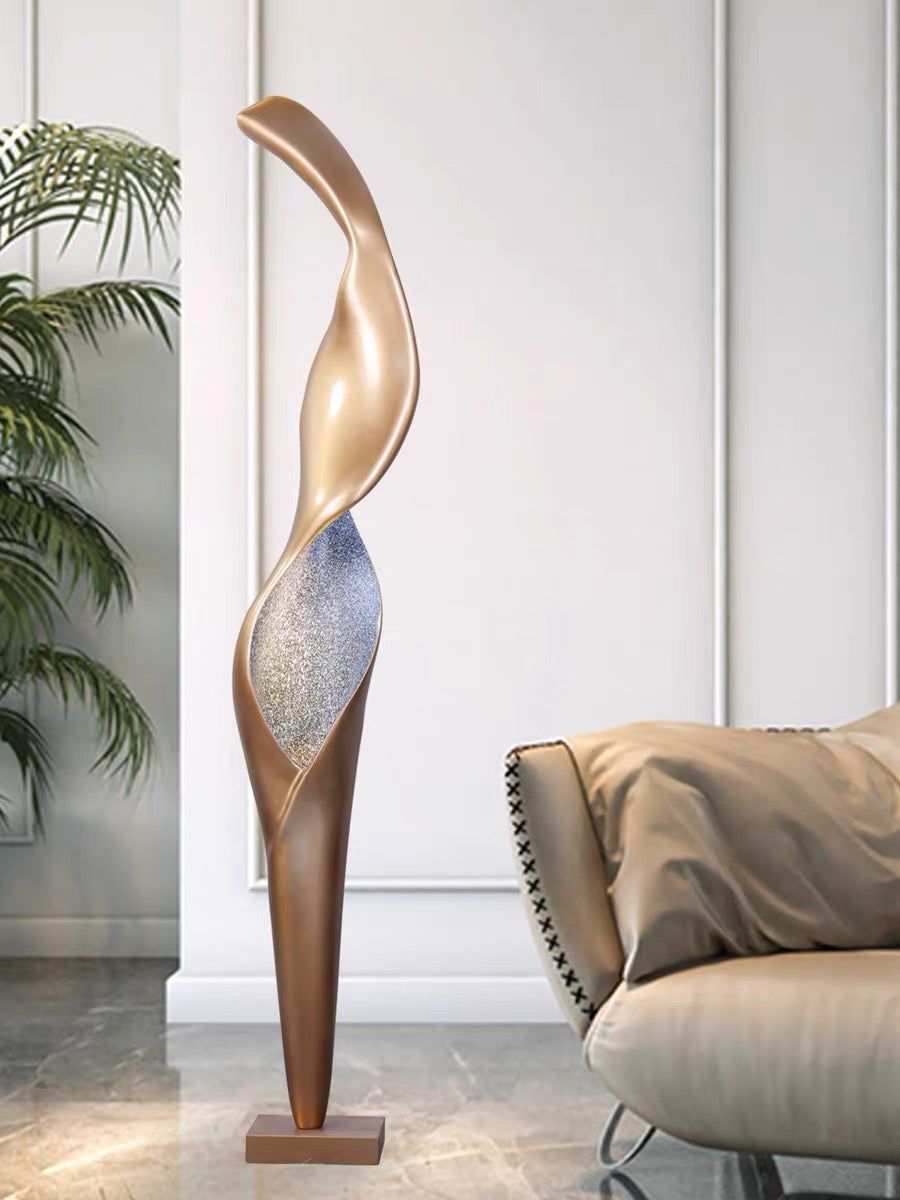 Orelinelle Sculptural Fiberglass Floor Lamp
