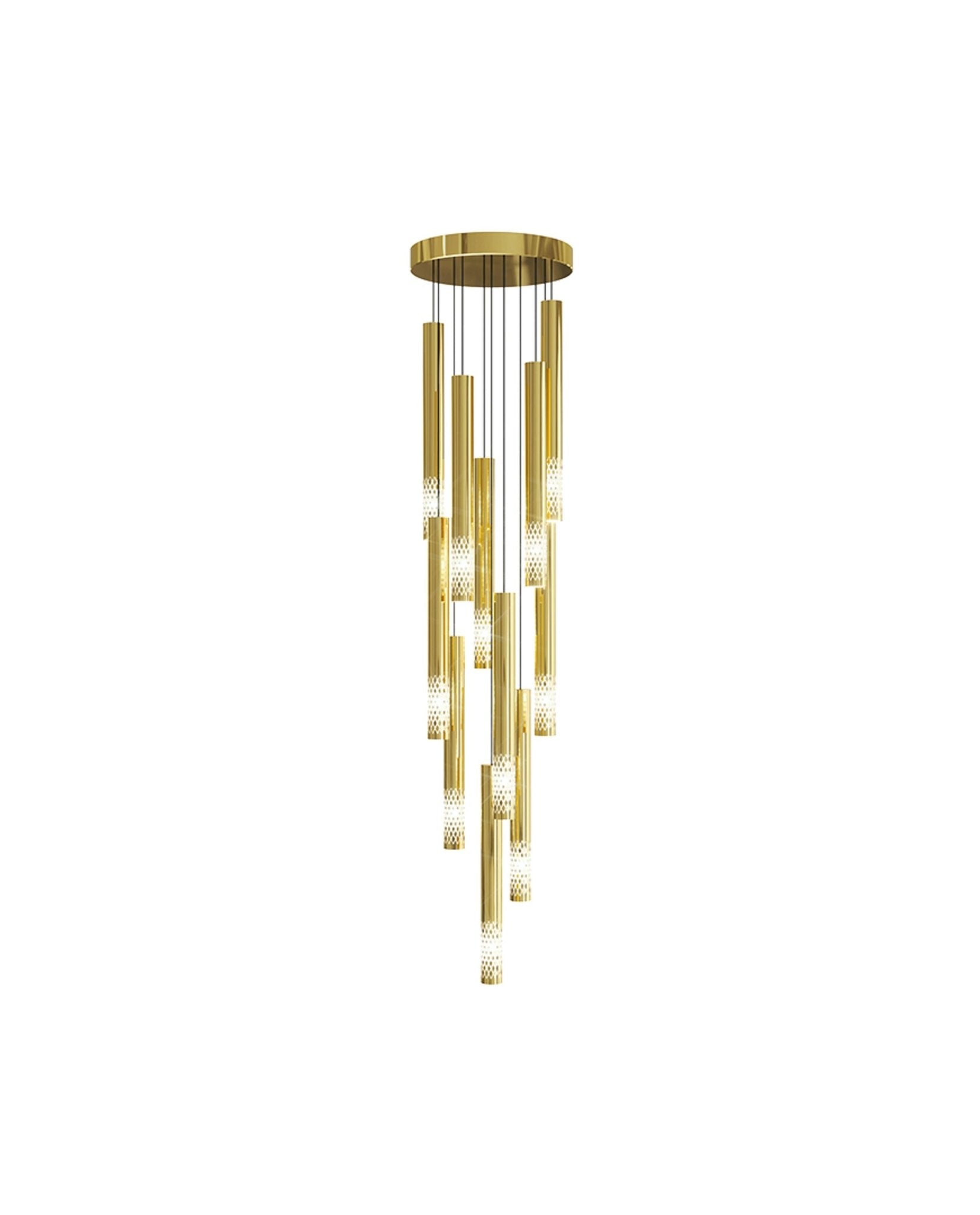 Ovynira Gold Rod Chandelier