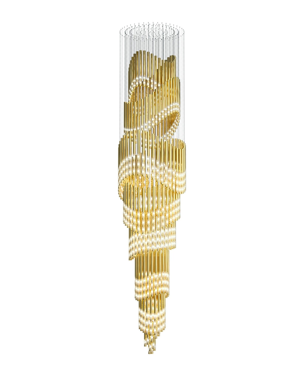 Ovynira Gold Rod Chandelier