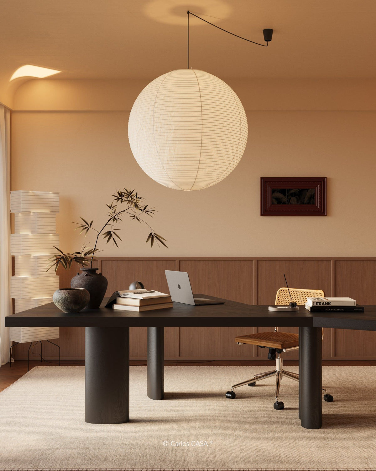 Lunerelle Pendant Lamp Paper for Living Room