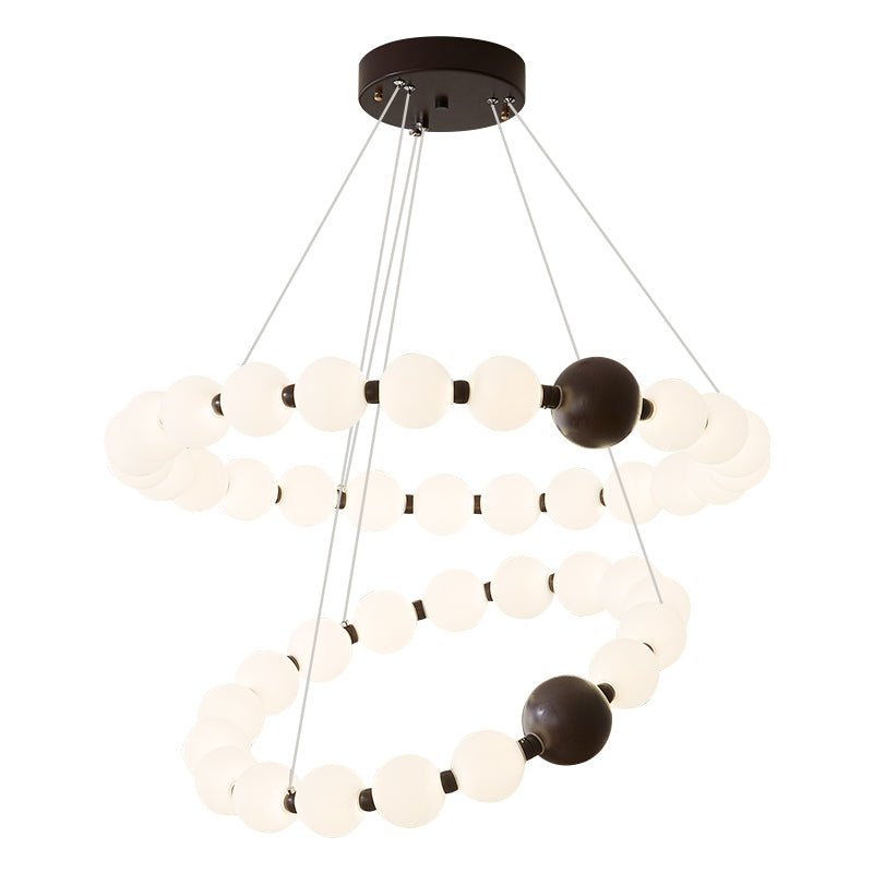 June Bead Ring Chandelier
